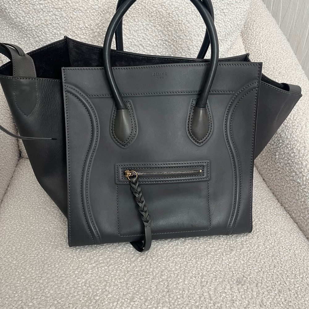 Celine phantom bag gray blue with tags